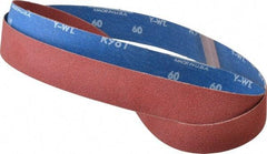 Norton - 1-1/2" Wide x 60" OAL, 60 Grit, Ceramic Abrasive Belt - Ceramic, Medium, Coated, Y Weighted Cloth Backing, Series R981 - Exact Tool & Supply