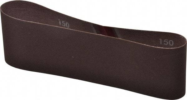 Norton - 3" Wide x 21" OAL, 150 Grit, Aluminum Oxide Abrasive Belt - Aluminum Oxide, Very Fine, Coated, Series R228 - Exact Tool & Supply