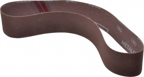 Norton - 2" Wide x 30" OAL, 180 Grit, Aluminum Oxide Abrasive Belt - Aluminum Oxide, Very Fine, Coated, Series R228 - Exact Tool & Supply
