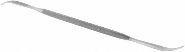 Grobet - 6" Riffler Precision Swiss Pattern File - Die Sinker's Handle - Exact Tool & Supply