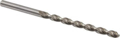 Chicago-Latrobe - #10 135° High Speed Steel Jobber Drill - Bright Finish, Right Hand Cut, Parabolic Flute, Straight Shank, 3-5/8" OAL, Notched Point - Exact Tool & Supply