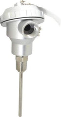 Thermo Electric - -148 to 900°F, 100 OMS Industrial RTD, Thermocouple Probe - 1/2 Inch Hex Mount, 4 Inch Probe Sheath Length, 10 Sec Response Time - Exact Tool & Supply
