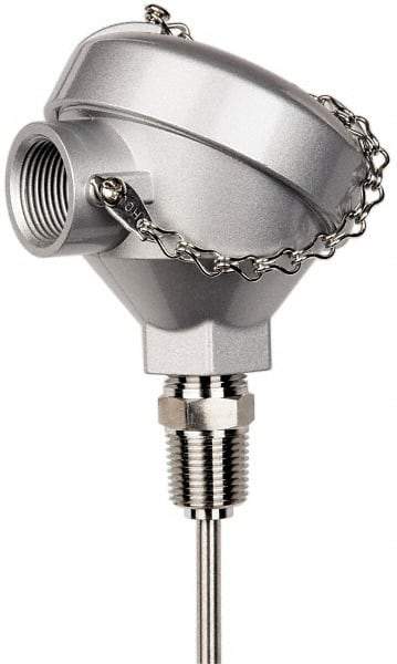 Thermo Electric - -148 to 900°F, 100 OMS Industrial RTD, Thermocouple Probe - 1/2 Inch Hex Mount, 6 Inch Probe Sheath Length, 10 Sec Response Time - Exact Tool & Supply