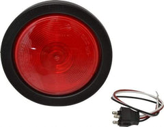 Peterson - 4" Long, 25 Watt, 2.1 Amp, Red Sealed Lighting Stop, Turn & Tail Light - 12 Volts, Includes Grommet, Light & Pigtail - Exact Tool & Supply