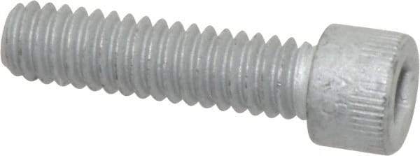 Armor Coat - 1/4-20 UNC Hex Socket Drive, Socket Cap Screw - Alloy Steel, Armor Coat Finish, Fully Threaded, 1" Length Under Head - Exact Tool & Supply
