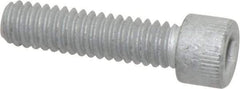 Armor Coat - 1/4-20 UNC Hex Socket Drive, Socket Cap Screw - Alloy Steel, Armor Coat Finish, Fully Threaded, 1" Length Under Head - Exact Tool & Supply