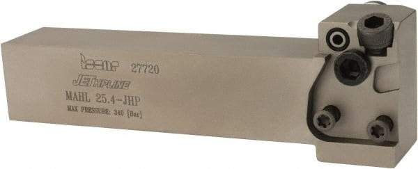 Iscar - MAH, External, Left Hand, Indexable Grooving Tool Holder - 1" Shank Height, 1" Shank Width, 5" OAL, Through Coolant - Exact Tool & Supply
