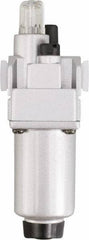 PRO-SOURCE - 1/2" NPT, 290 Max psi Standard Modular Lubricator - Aluminum Bowl, Aluminum Die Cast Body, 200 CFM, 140°F Max Temp, 2-3/4" Wide x 9.45" High - Exact Tool & Supply