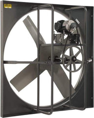 Americraft - 36" Blade, Belt Drive, 1 hp, 13,174 CFM, Explosion Proof Exhaust Fan - 42-1/2" Opening Height x 42-1/2" Opening Width, 16/8 Amp, 115/230 Volt, 1 Speed, Single Phase - Exact Tool & Supply