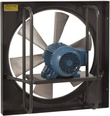 Americraft - 20" Blade, Direct Drive, 1 hp, 6,900 CFM, Explosion Proof Exhaust Fan - 24-1/2" Opening Height x 24-1/2" Opening Width, 16/8 Amp, 115/230 Volt, 1 Speed, Single Phase - Exact Tool & Supply