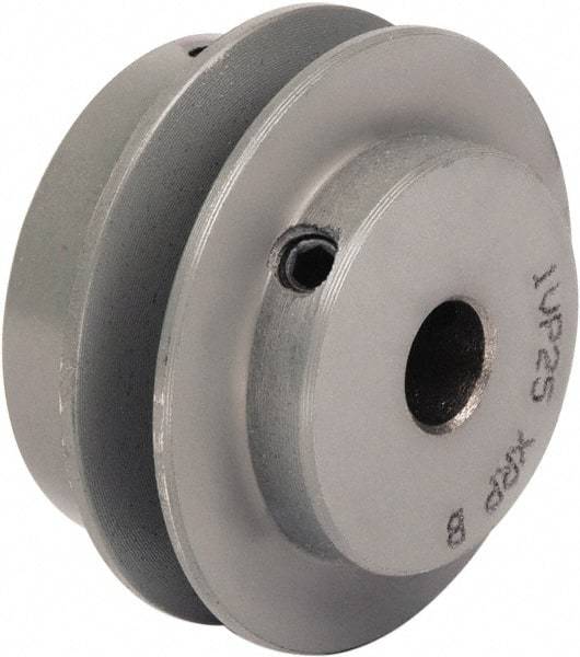 TB Wood's - 7/8" Inside Diam x 5.95" Outside Diam, 1 Groove, Variable Pitched Type 1 Sheave - Belt Sections 3L, 4L, A, 5L, B & 5V, 1-29/32" Sheave Thickness, 3/8" Side Groove Thickness 3/4 to 1-1/8" Face Width - Exact Tool & Supply