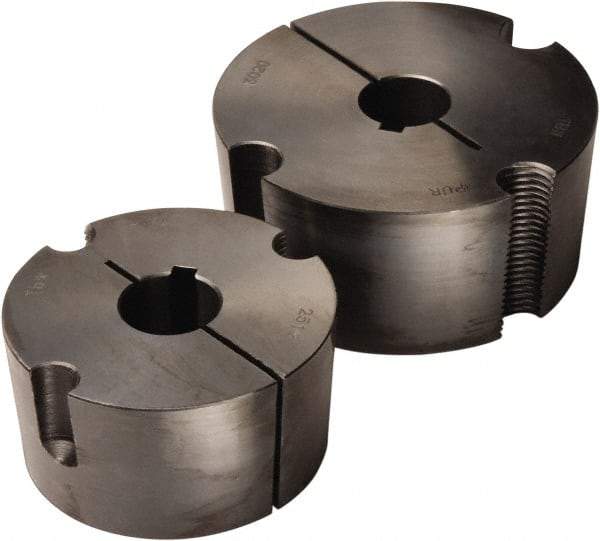 TB Wood's - 1-1/4" Bore, 3/8 Thread, 1/4" Wide Keyway, 1/8" Deep Keyway, Tapered Lock Sprocket Bushing - 2-1/4" Max Outside Diam - Exact Tool & Supply
