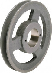 TB Wood's - 1 Groove, 1/2 to 1-1/2 Bore Diam, 14-3/4" Outside Diam, QD Bushed V Belt Sheave - 14.0 A Diam Belt Pitch - Exact Tool & Supply