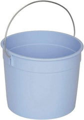 Ability One - 5 Qt, Plastic Round Blue Single Pail - Handle Included - Exact Tool & Supply