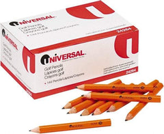UNIVERSAL - Lead #2 Golf & Pew Pencil - Yellow - Exact Tool & Supply