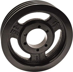 TB Wood's - 3 Groove, 1/2 to 2-1/2 Bore Diam, 13.95" Outside Diam, QD Bushed V Belt Sheave - 13.2 A Diam Belt Pitch - Exact Tool & Supply