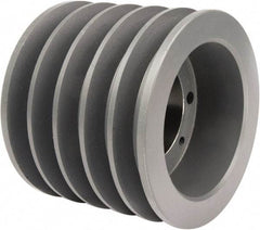 TB Wood's - 5 Groove, 1/2 to 2-15/16 Bore Diam, 7-1/2" Outside Diam, QD Bushed V Belt Sheave - 7.5 5V Diam Belt Pitch - Exact Tool & Supply
