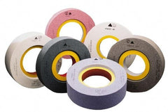 Camel Grinding Wheels - 20" Diam x 10" Hole x 3" Wide Centerless & Cylindrical Grinding Wheel - 46 Grit, Aluminum Oxide, Type 7, Coarse Grade, Vitrified Bond, Two Side Recess - Exact Tool & Supply