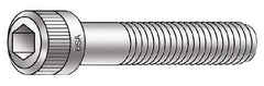 Armor Coat - 1/2-13 UNC Hex Socket Drive, Socket Cap Screw - Alloy Steel, Armor Coat Finish, Partially Threaded, 8" Length Under Head - Exact Tool & Supply