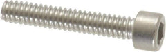 Made in USA - #2-56 UNC Hex Socket Drive, Socket Cap Screw - Grade 18-8 Stainless Steel, Uncoated, 1/2" Length Under Head - Exact Tool & Supply