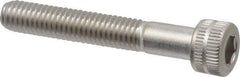 Made in USA - #10-32 UNF Hex Socket Drive, Socket Cap Screw - Grade 18-8 Stainless Steel, Uncoated, 1-1/4" Length Under Head - Exact Tool & Supply
