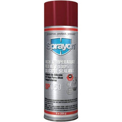 Sprayon - 8 oz Automotive Gasket Sealant - 122°F Max, Red, Comes in Aerosol Can - Exact Tool & Supply