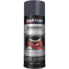 Dupli-Color - 12 oz Cast Coat Iron Automotive Heat Resistant Paint - Metallic Finish, 500°F Max Temp, Comes in Aerosol Can - Exact Tool & Supply
