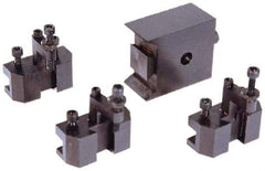Value Collection - Series Micro Tool Post Holder & Set for 5 to 8" Lathe Swing - 4 Piece - Exact Tool & Supply