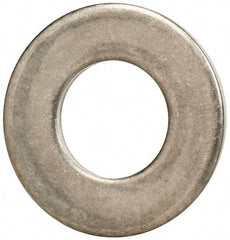 Made in USA - 3/8" Screw, Grade 300 Stainless Steel Standard Flat Washer - 0.405" ID x 0.812" OD, 0.051" Thick, Passivated Finish, Meets Military Specifications - Exact Tool & Supply