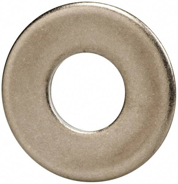 Made in USA - 3/8" Screw, Grade 300 Stainless Steel Standard Flat Washer - 0.438" ID x 1" OD, 0.064" Thick, Passivated Finish, Meets Military Specifications - Exact Tool & Supply