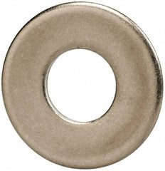 Made in USA - 3/8" Screw, Grade 300 Stainless Steel Standard Flat Washer - 0.438" ID x 1" OD, 0.064" Thick, Passivated Finish, Meets Military Specifications - Exact Tool & Supply