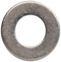 Made in USA - 7/16" Screw, Grade 300 Stainless Steel Standard Flat Washer - 0.469" ID x 0.922" OD, 0.051" Thick, Passivated Finish, Meets Military Specifications - Exact Tool & Supply