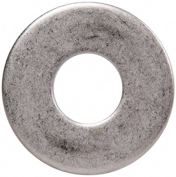 Made in USA - 3/4" Screw, Grade 300 Stainless Steel Standard Flat Washer - 0.812" ID x 2" OD, 0.122" Thick, Plain Finish, Meets Military Specifications - Exact Tool & Supply