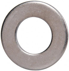 Made in USA - 7/8" Screw, Grade 300 Stainless Steel Standard Flat Washer - 0.938" ID x 1-3/4" OD, 0.108" Thick, Plain Finish, Meets Military Specifications - Exact Tool & Supply