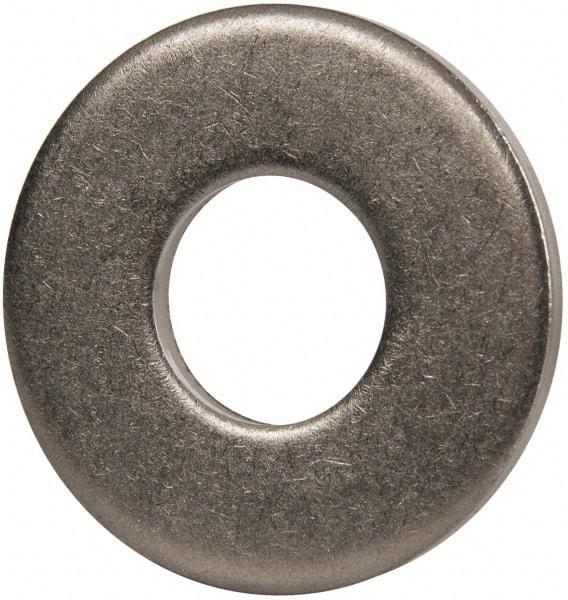 Made in USA - 7/8" Screw, Grade 300 Stainless Steel Standard Flat Washer - 0.938" ID x 2-1/4" OD, 0.136" Thick, Passivated Finish, Meets Military Specifications - Exact Tool & Supply