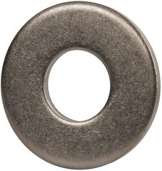 Made in USA - 7/8" Screw, Grade 300 Stainless Steel Standard Flat Washer - 0.938" ID x 2-1/4" OD, 0.136" Thick, Passivated Finish, Meets Military Specifications - Exact Tool & Supply