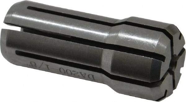 Accupro - 1/8 Inch, Series DA200 Double Angle Collet - 1.193 Inch Overall Length, 0.539 Inch Overall Diameter - Exact Tool & Supply