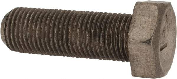 Made in USA - 1/2-20 UNF, 1-1/2" Length Under Head Hex Head Cap Screw - Grade 18-8 Stainless Steel, Uncoated, 3/4" Hex - Exact Tool & Supply