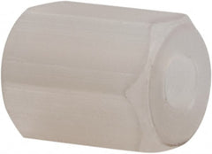 Electro Hardware - #8-32, 1/2" OAL, 3/8" Across Flats, Nylon Female Hex Circuit Board Standoff - Exact Tool & Supply