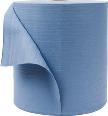 WypAll - X80 Dry Shop Towel/Industrial Wipes - Jumbo Roll, 13-3/8" x 12-1/2" Sheet Size, Blue - Exact Tool & Supply