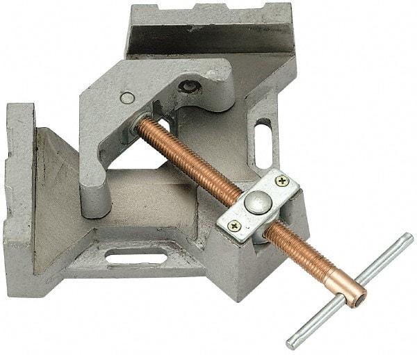 Strong Hand Tools - Fixed Angle, 2 Axes, 5.32" Long, 2-1/4" Jaw Height, 4-3/4" Max Capacity, Cast Iron Angle & Corner Clamp - 90° Clamping Angle - Exact Tool & Supply