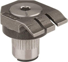 Mitee-Bite - 7-1/2mm Clamping Height, 880 Lb Clamping Pressure, Raised Height Low Profile Positioning Stop - 7-1/2mm Jaw Height, Spring Steel, Series Mitee-Bite Kopal Mini Clamps - Exact Tool & Supply