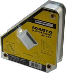 Strong Hand Tools - 5-1/8" Wide x 1-1/4" Deep x 6" High Magnetic Welding & Fabrication Square - 58 Lb Average Pull Force - Exact Tool & Supply