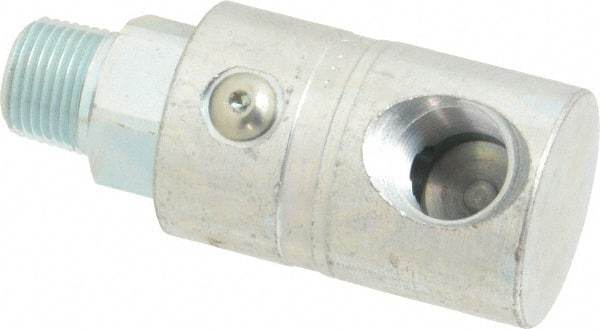 Parker - 3/8-18 NPTF Steel Hydraulic Hose Male NPT To Female NPT Swivel - 5,000 psi - Exact Tool & Supply