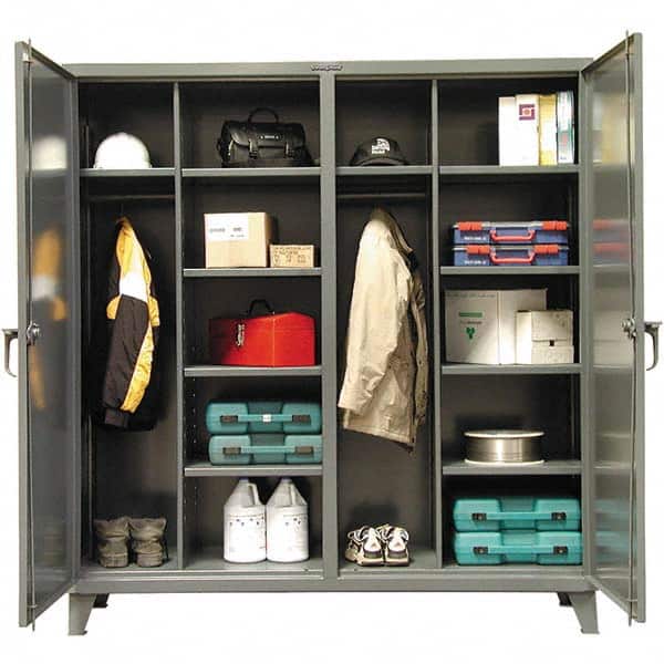 Strong Hold - Storage Cabinets Type: Wardrobe Width (Inch): 72 - Exact Tool & Supply