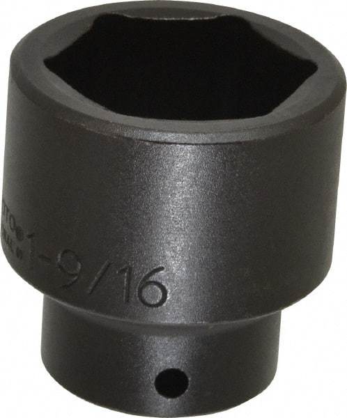Proto - 1/2" Drive 1-9/16" Standard Impact Socket - 6 Points, 2-1/4" OAL - Exact Tool & Supply