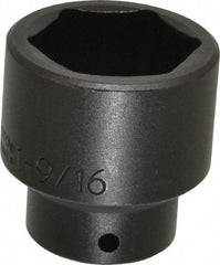 Proto - 1/2" Drive 1-9/16" Standard Impact Socket - 6 Points, 2-1/4" OAL - Exact Tool & Supply