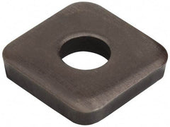 Jergens - 1" Bolt, 2-1/2" Square, Black Oxide Finish, Steel Square Flat Washer - 1-1/16" ID, 1/4" Thick - Exact Tool & Supply