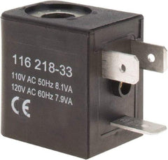 ARO/Ingersoll-Rand - 120 AC Volt, Din Connection Coil Lead Length, Class F, Solenoid Coil - 4.8 Watt, NEMA 4 Enclosure, Use with ARO Solenoid Valve - Exact Tool & Supply