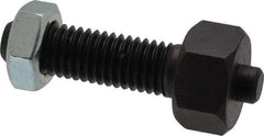Jergens - 1/2-13 Thread, 7/8" Size, 2-3/8" Long, Black Oxide Coated, Low Carbon Steel Clamp Rest - 1-1/2" Thread Length, 11/32" Pin Diam x 3/16" Pin Height, 1/2" Nut Height - Exact Tool & Supply